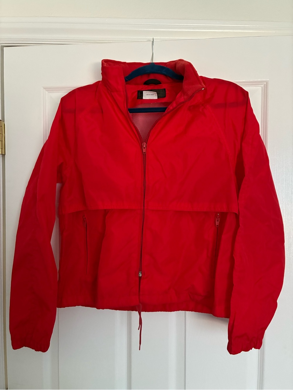 Eddie Bauer Red Lightweight Zip Utility Jacket